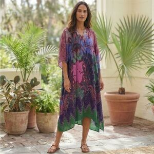 Soft Surroundings Adelaide Caftan Dress Size S/M